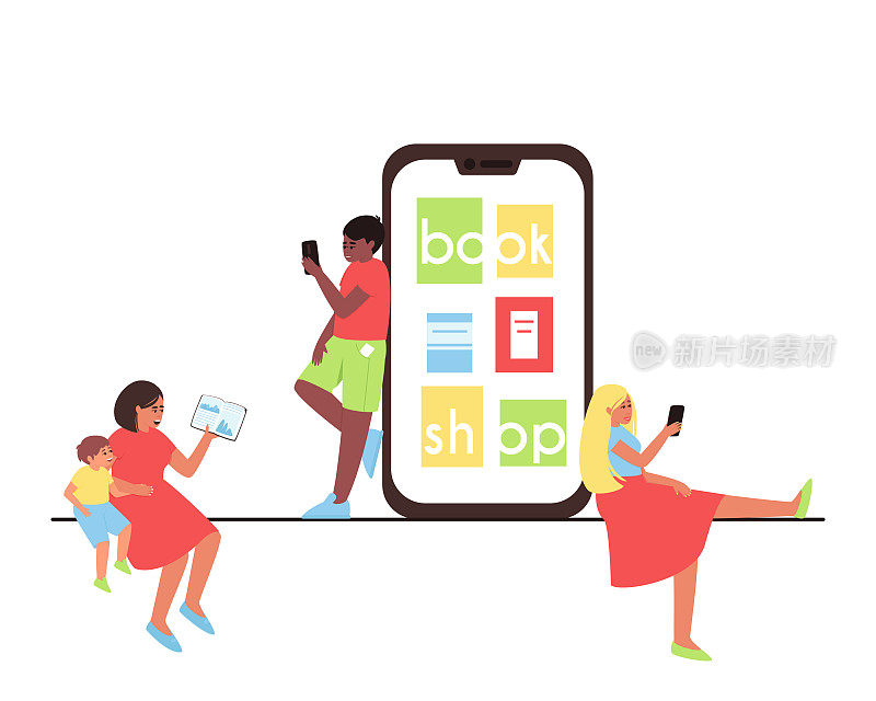 People read books bought from an online store